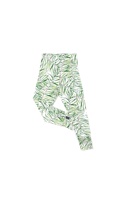 076-22 LEGGINGS / BAMBOO LEAVES