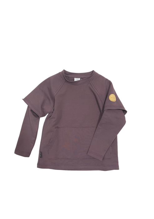 105-21 DOUBLE SWEATSHIRT / eggplant