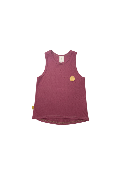 090-25 TOP -OPENWORK - RED PEPPER 