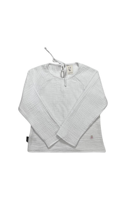 112-23 MUSLIN BLOUSE -  InCommon / WHITE  - GOTS