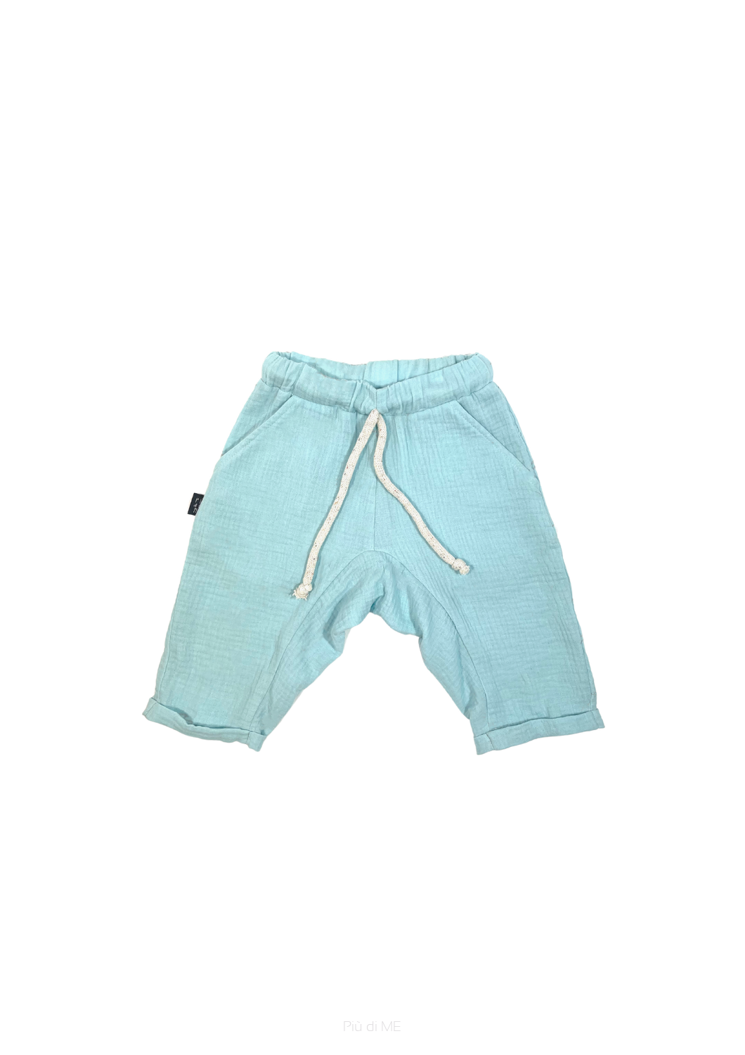 059-23 MUSLIN SHORTS / BLUE  - GOTS