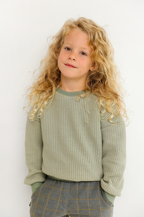 215-25 SWEATER LIGHT GREEN 