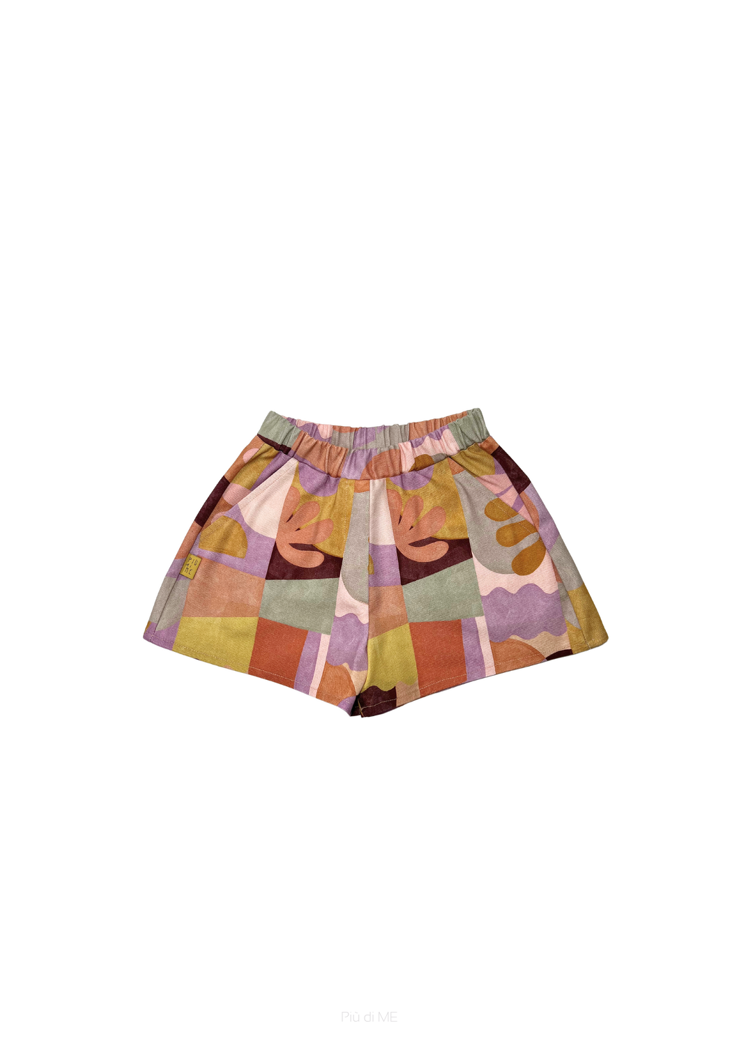 042-25 SHORTS ARTIST PATTERN - WARM SHADES 