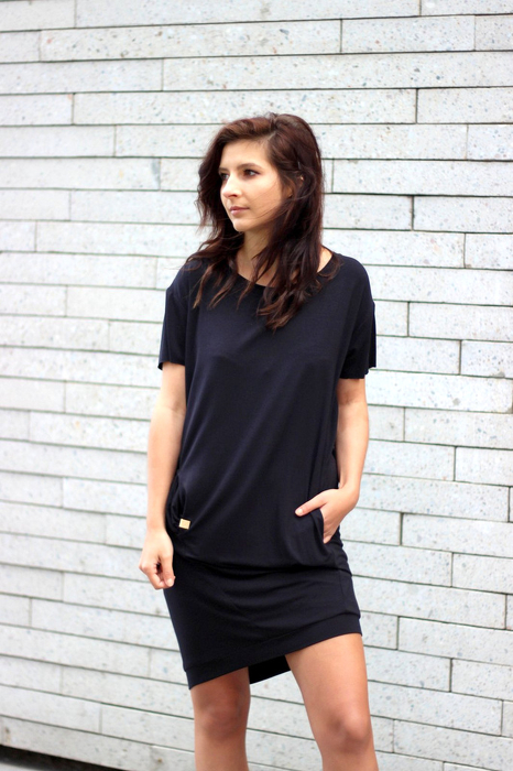 19-157 ILLUMINA DRESS / BLACK