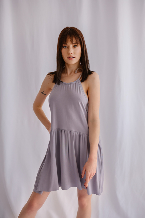 0129-22 SUMMER DRESS WOMAN / LILA