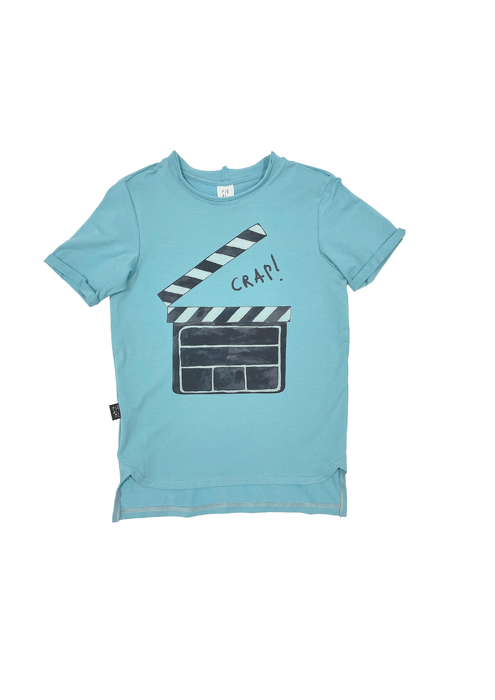 42-21 T-SHIRT / MILKY BLUE "CLAPS"