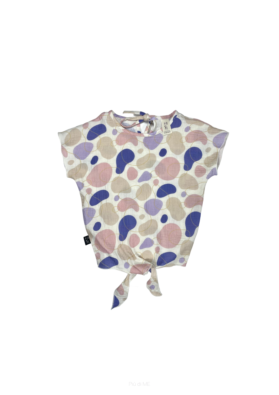 011-24 T-SHIRT MUSLIN  / COLORFUL PRINT -GOTS