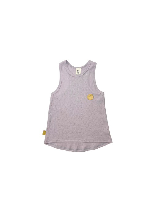 089-25 TOP- OPENWORK - VIOLET