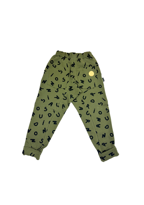 239-25 TROUSERS / GREEN LETTERS