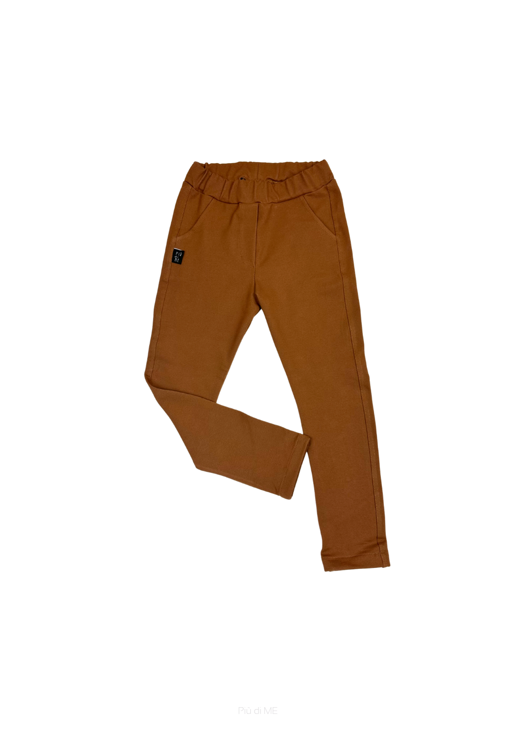 229-25 TROUSERS GIRL / SLIM CAMEL JEANS 