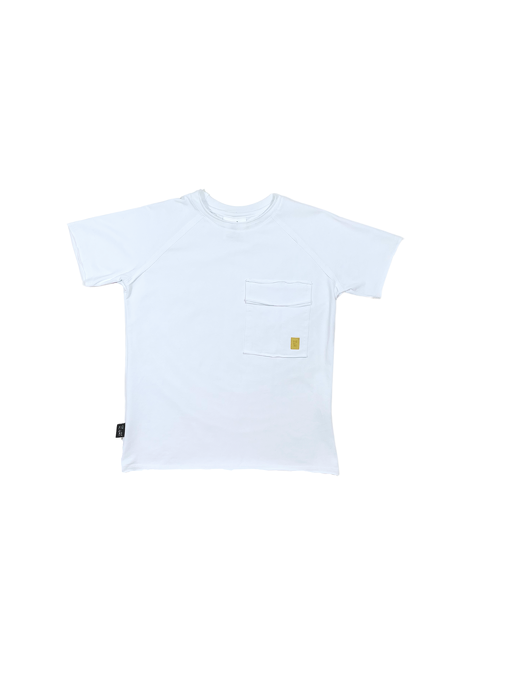 106-22 T-SHIRT / WHITE POCKET 