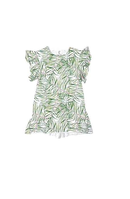 059-22 LUNA DRESS / BAMBOO LEAVES