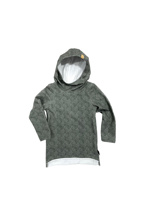 103-21 LONGSLEEVE HOODIE / graphit diamond plate