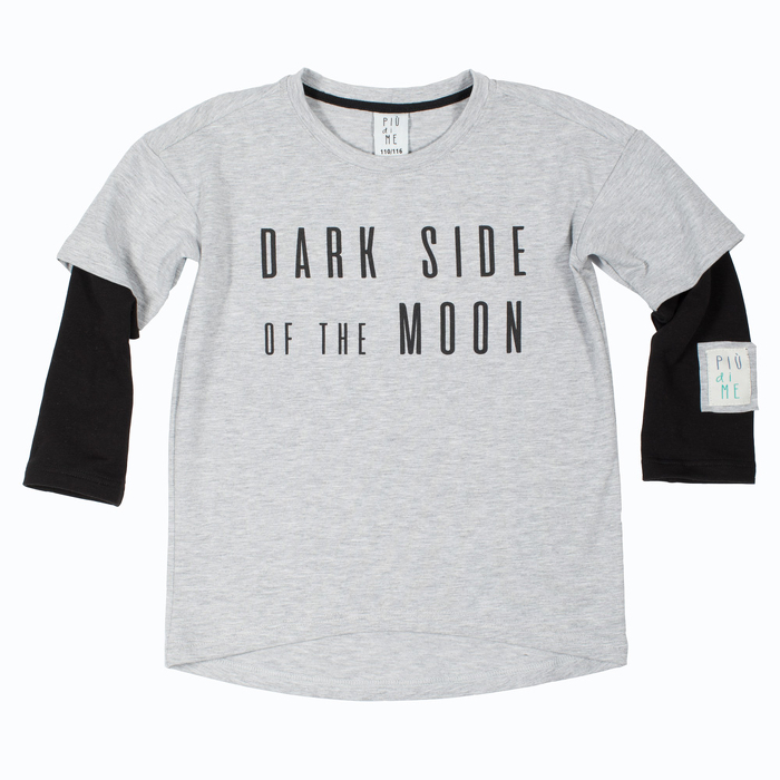 1830/ LONGSLEEVE / GRAY & BLACK overprint