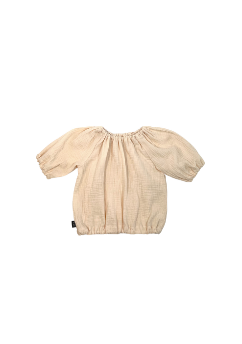 018-23 MUSLIN BLOUSE / CREAMY - GOTS