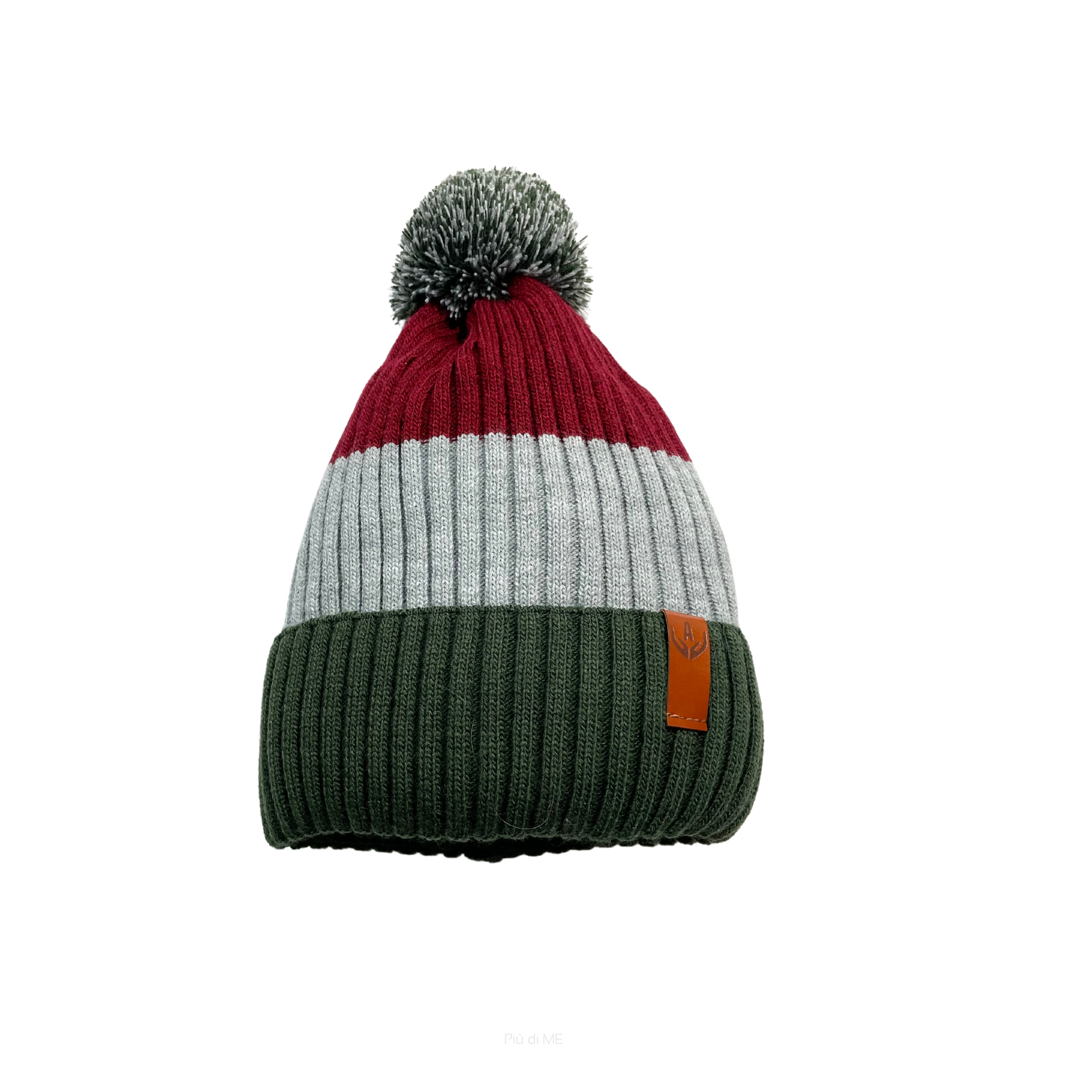 280-22 CZAPKA / BEANIE POMPON / GRAY