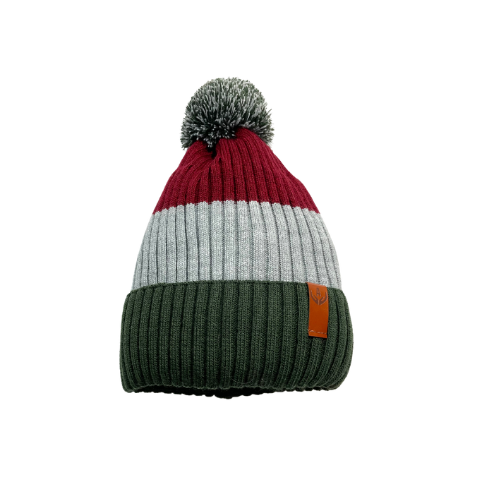 280-22 CZAPKA / BEANIE POMPON / GRAY