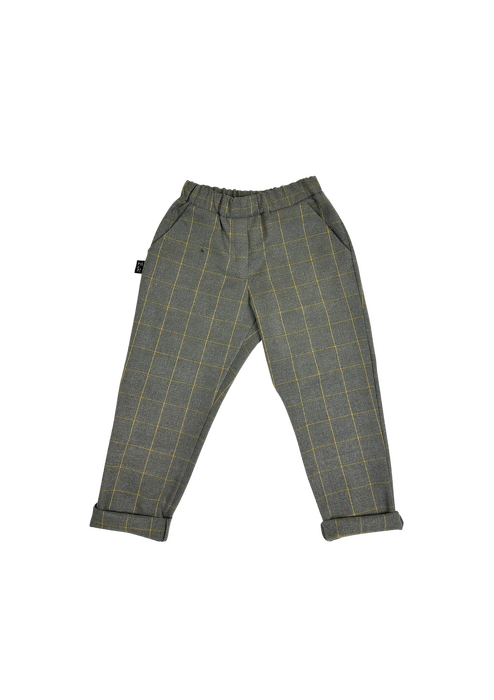 231-25 TROUSERS /GRAY CHEQUERED 