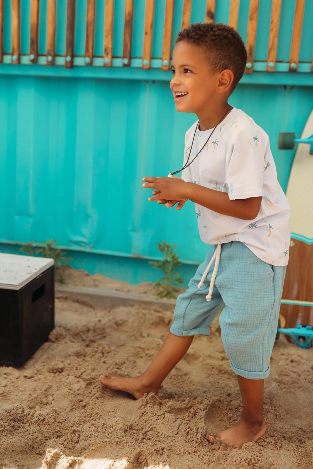 040-23 T-SHIRT / SURF PRINT 