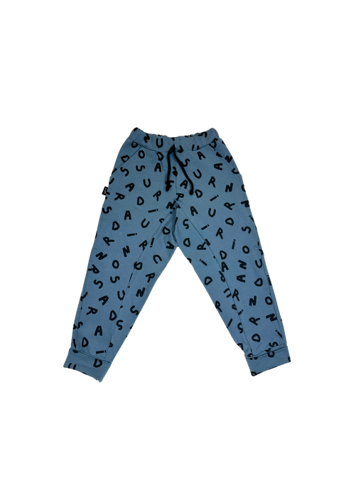 240-25 TROUSERS / BLUE LETTERS