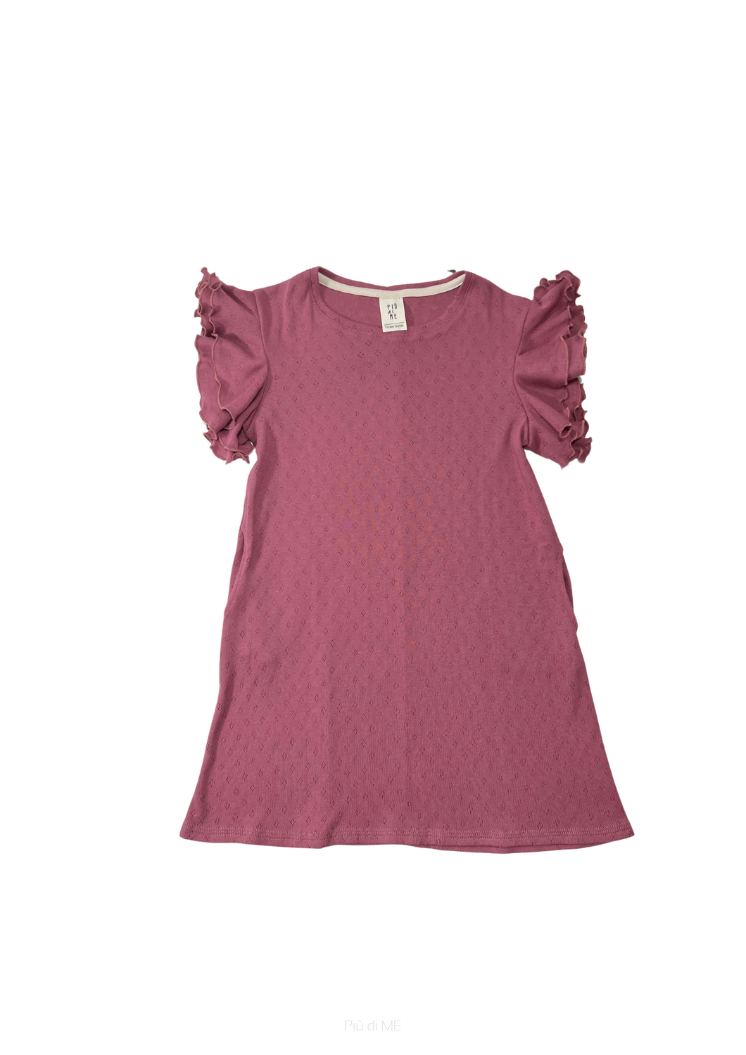 009-25 LUNA DRESS  OPENWORK - RED PEPPER 