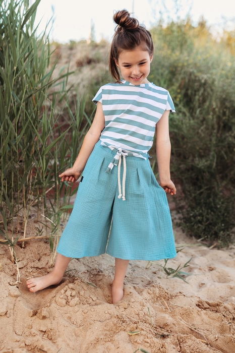 013-23 STRIPES T-SHIRT WH BOW /  MARITIME