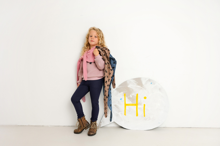 228-25 TROUSERS GIRL / SLIM BLUE JEANS 