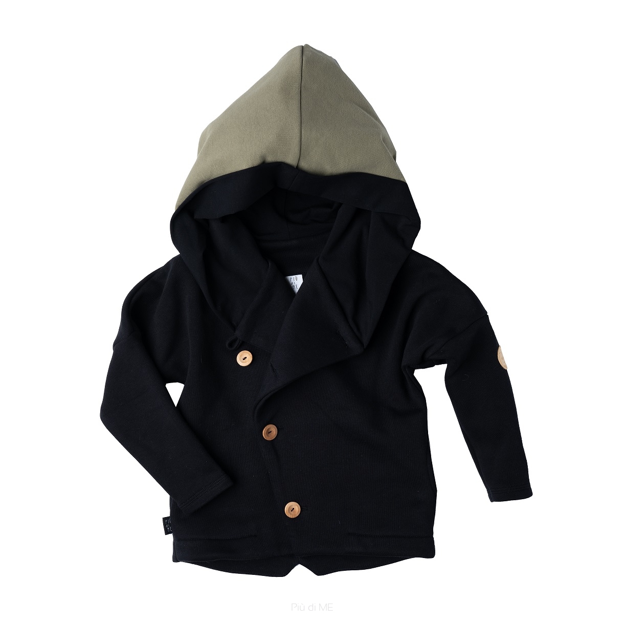 73-20 HOODIE SECRET MONK / black & khaki