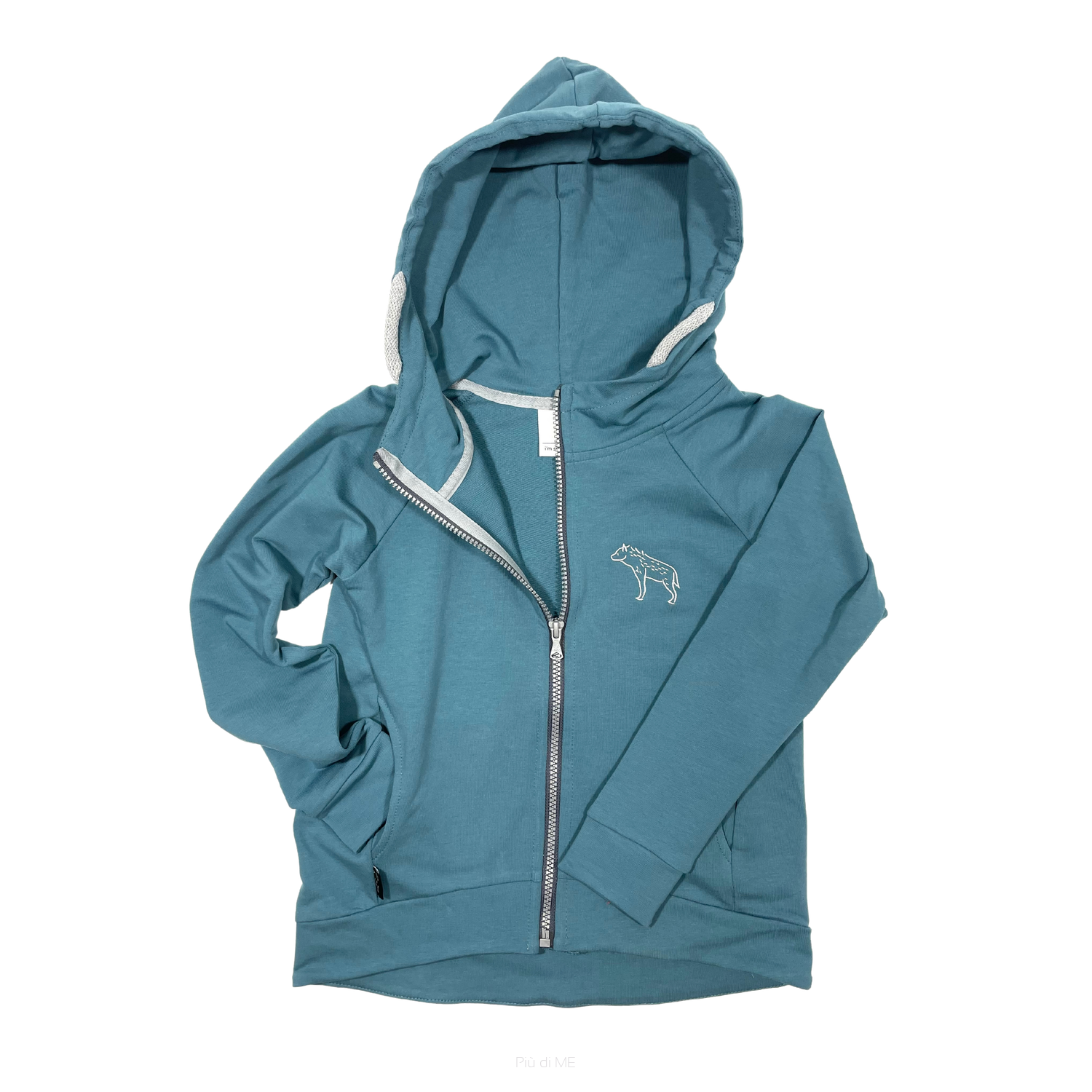 115-22 HOODIE ZIP / OCEAN DEEP BLUE HYENA