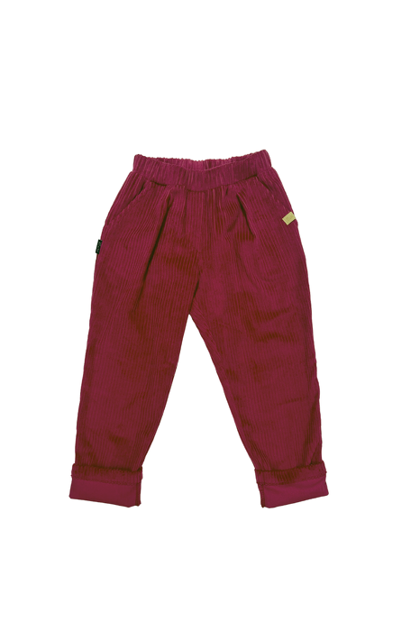 133-23 CORDUROY PANTS / BURGUNDY-100% CO