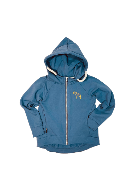 113-22 HOODIE ZIP / GRAPHITE HYENA 