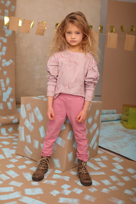 122-23 SLIM JEANS / PINK  - 100% CO