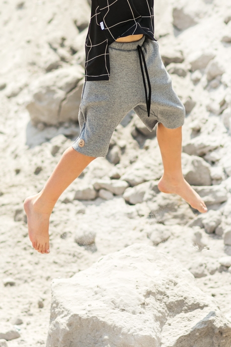 19-038 SHORTS / SPODENKI /  GRAY