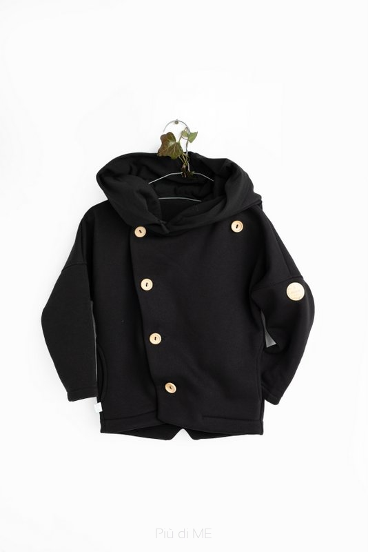 19-104 HOODIE SECRET MONK / black