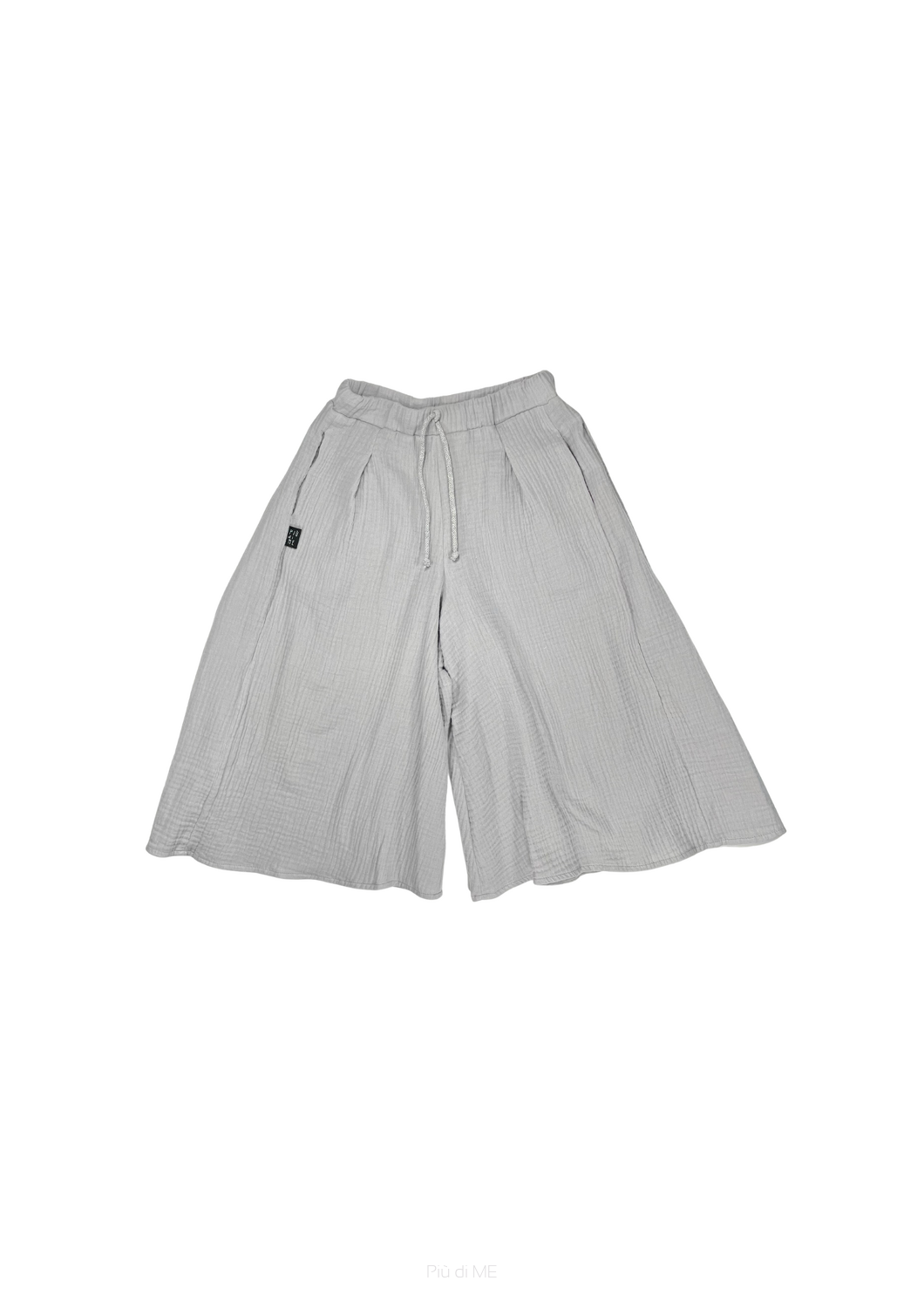 034-24 CULOTTE PANTS /LIGHT GRAY / MUSLIN - GOTS