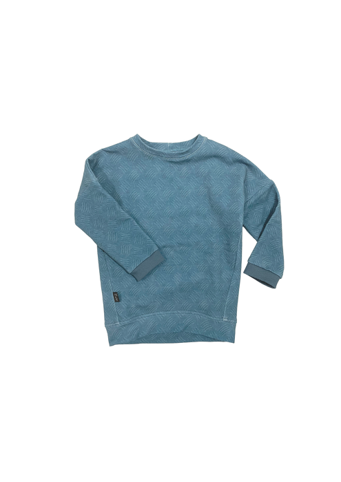 115-21 SWEATSHIRT / blue diamond plate